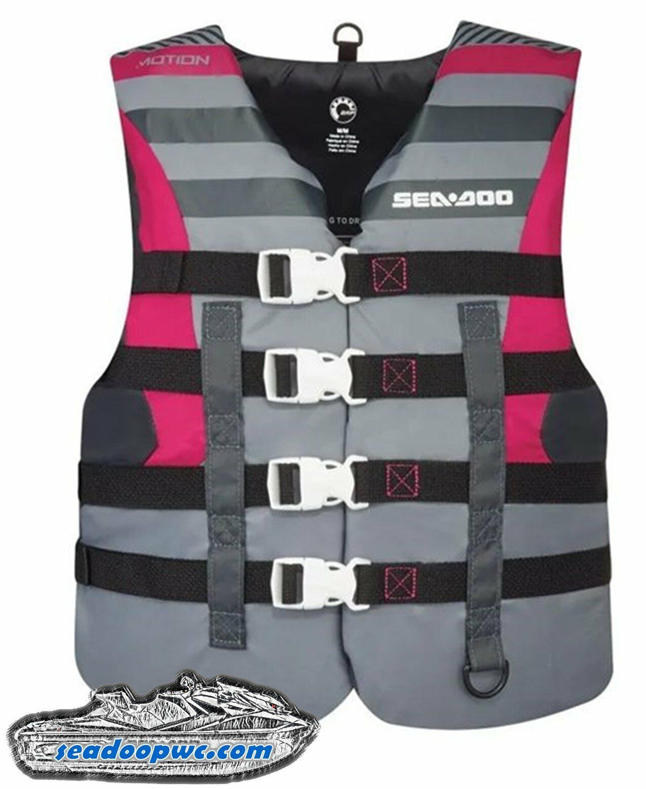Sea-doo Ladies' Motion Pfd - Gray & Pink - 3xl #2867701609