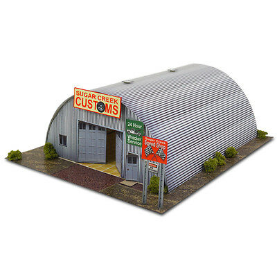 1/64 Scale Ho Gauge Quonset Hut Photo Real Scale Building Kit Miniature Scenery